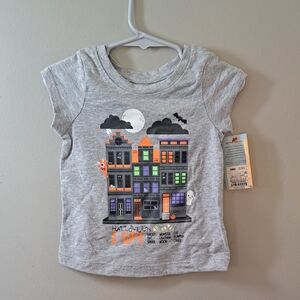 Carter's Gray T-Shirt with Halloween Graphic